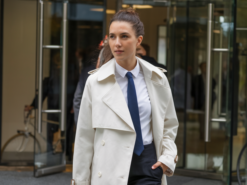 Which high-street raincoat keeps you dry and chic: styling the uniqlo blocktech trench for office days