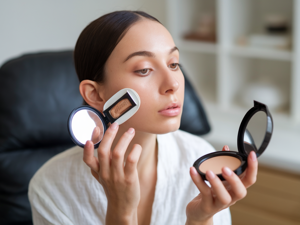 How to touch up oily skin after hours out: a compact coat-pocket kit (what to buy and exactly how to use it)