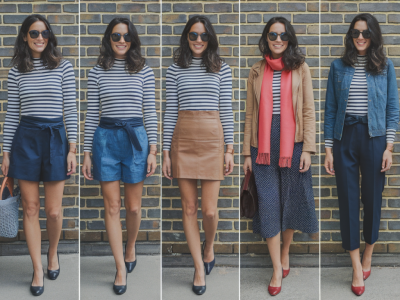 how to style a Breton top seven different ways for spring and autumn