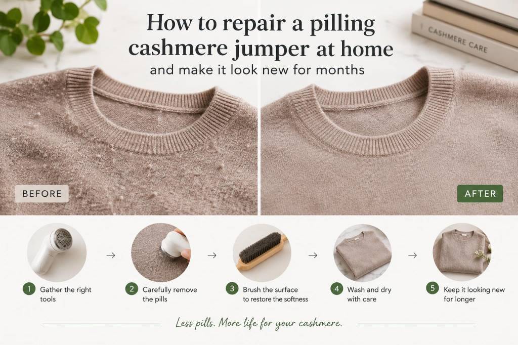 How to repair a pilling cashmere jumper at home and make it look new for months